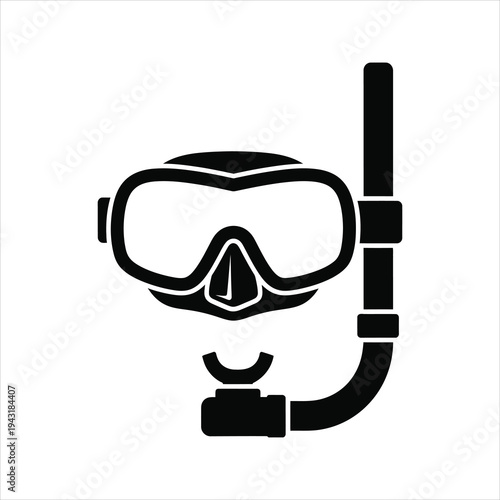 Snorkel mask icon for diving and underwater exploration activities