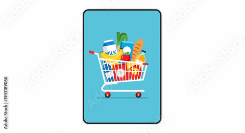 Online Grocery Shopping Through Mobile Application Interface Design
