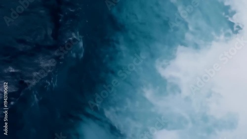 Abstract Blue Water Movement - A Captivating Visual Display of Fluid Dynamics.