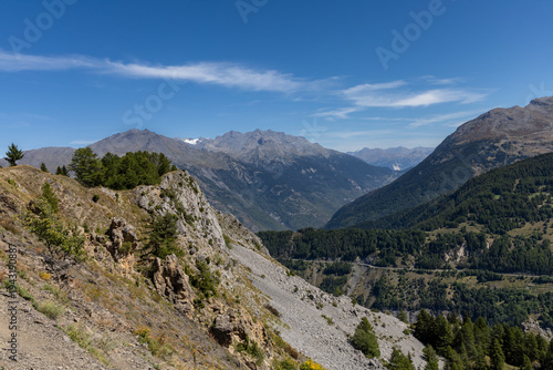 Mountain view from Pain de Sucre near to Valloire in the Arves massif, French Alps