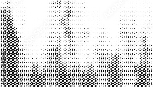 Abstract Halftone geometric Wave Pattern Black and White Geometric Vector Background. Easily resized and recoloured at your discretion. EPS10 