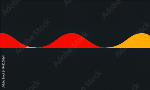 abstract geometric dark hor...