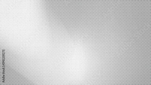 Monochrome Halftone Dots Pattern Abstract Gradient Black White Texture Background
