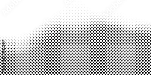 Abstract Halftone Dots Gradient Texture Black White Retro Pattern Background