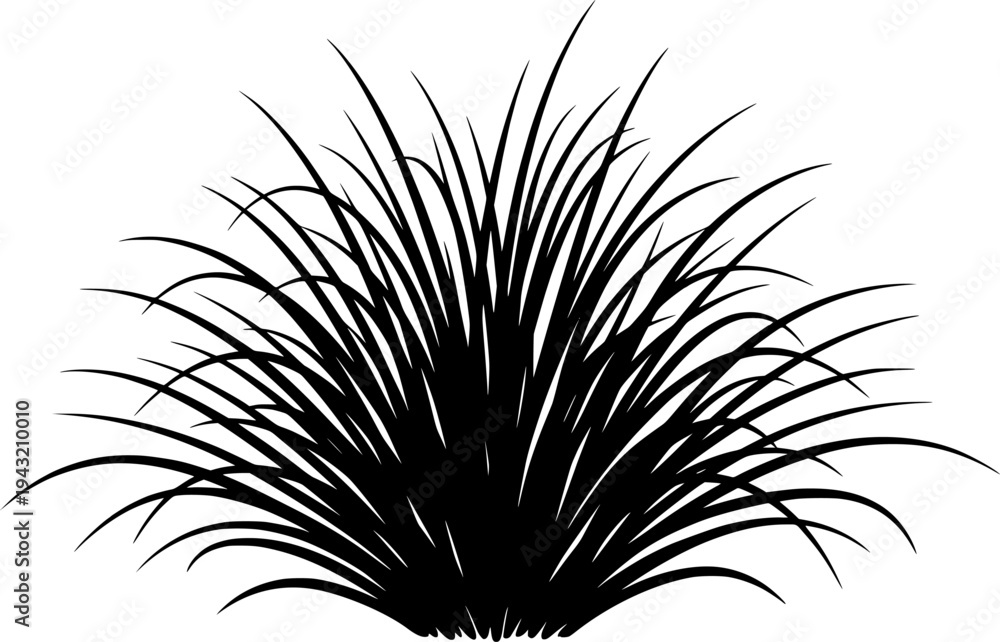 Obraz premium A thick tuft of grass or a section of a lawn, symbolizing nature, ecology, and spring renewal. 