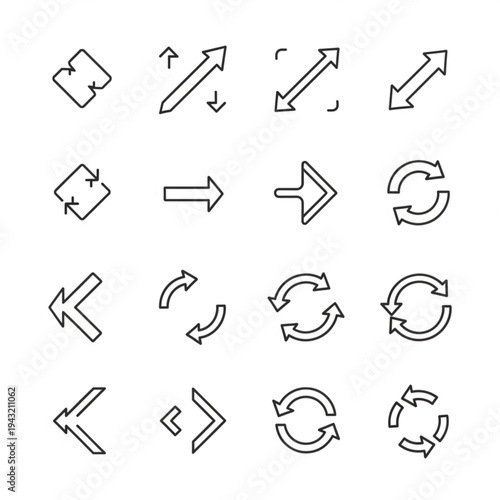 Arrows Icons Set.