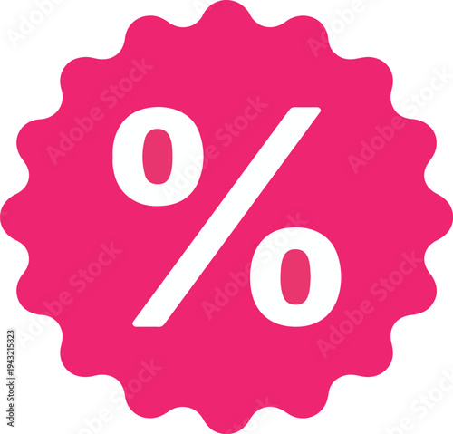 Percentage Discount Seal Retail Sale Promotion Label Vector Badge