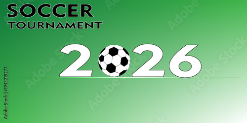 simple design soccer tournament sports style design event, 3d text effect sport event header or title, for poster and banner. easy editable and customize, modern style and colorful