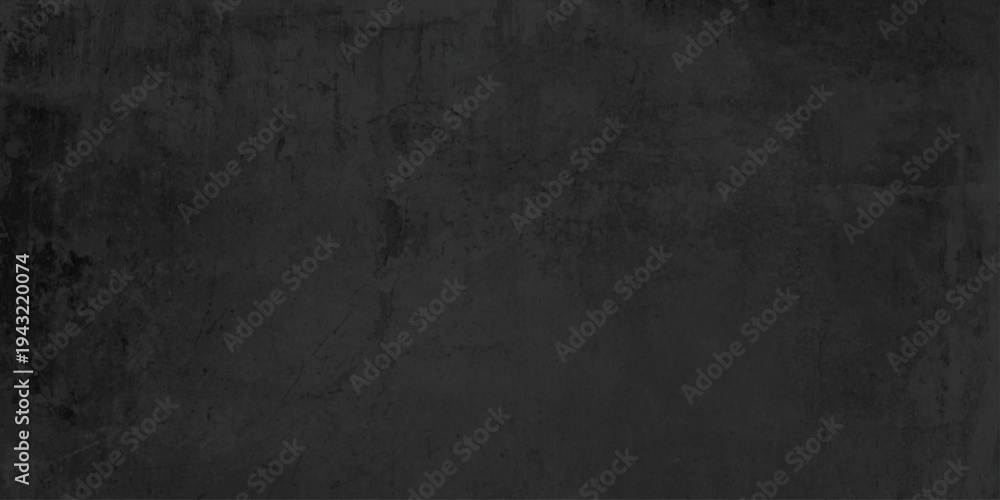 Obraz premium Dark grunge background with copy space featuring a textured black stone wall and vintage gray concrete surface for a rough blank backdrop design