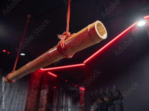 Bamboo stick for shibari. BDSM cross.