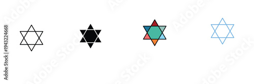 Star Symbol Icon for Awards, Ratings, and Decoration. Symbol Vector Illustration.