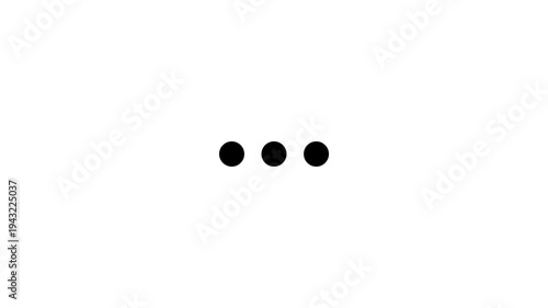 Three dots progress loading icon