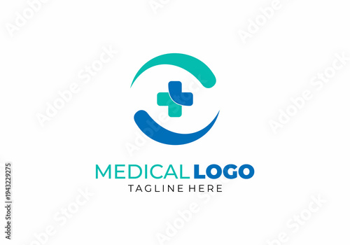 illustration of medical logo vector template icon