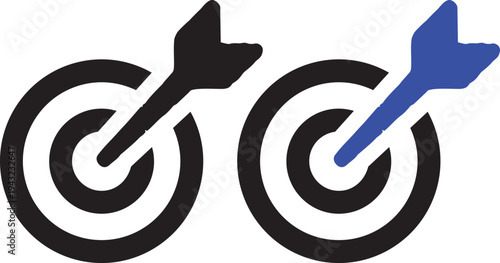 Achieving the Mark: Capturing the essence of precision and focus, this image depicts an arrow hitting its target, symbolizing accomplishment and direction.