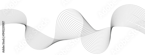Abstract Flowing Wave Background, Elegant Curved Line Design, Creative Minimal Illustration.