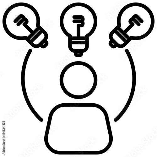 Entrepreneurship Outline Icon