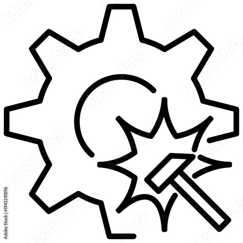 Disruption Outline Icon