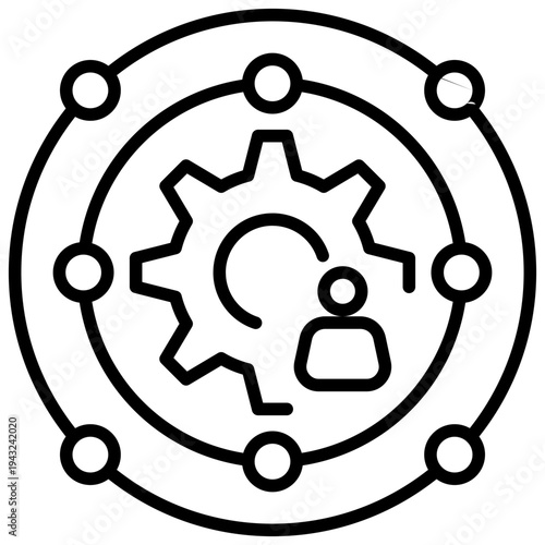 Networking Outline Icon