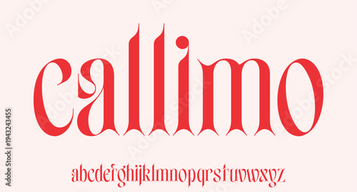 callimo the luxury and elegant font glamour style	
