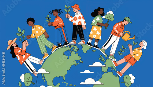 International Mother Earth Day Global Unity Environmental Sustainability.eps