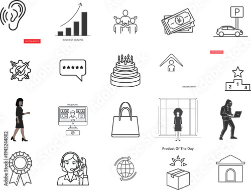 Minimalist graphic showing a vector file placeholder with text