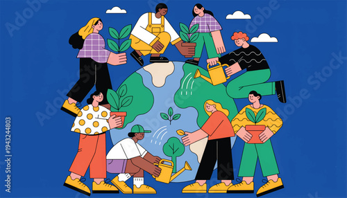 International Mother Earth Day Global Unity Environmental Care.eps