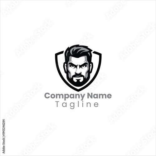 a stylized purple mascot logo depicting a bearded man with sharp features and glowing green eyes, often used for esports or gaming profiles.