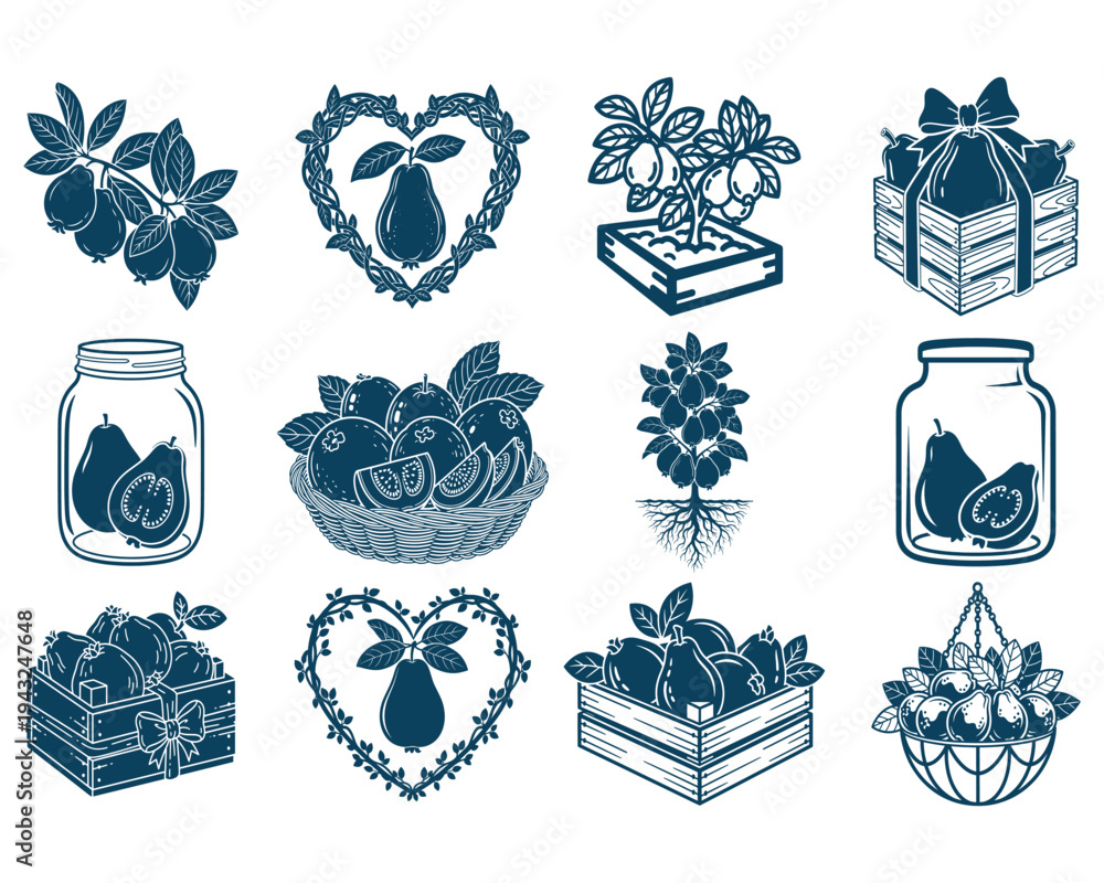 Obraz premium Guava SVG Bundle