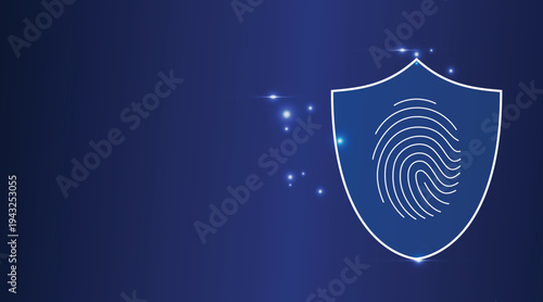 Concept of digital security and protection of private data.