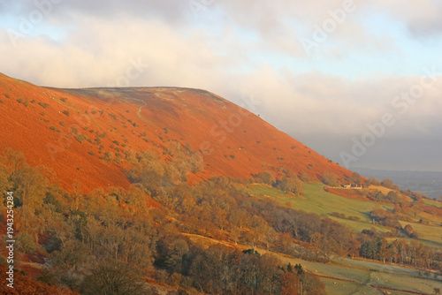 Vászonkép Ridge above Pandy in Wales