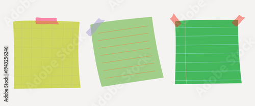 Colorful sticky notes collection vector