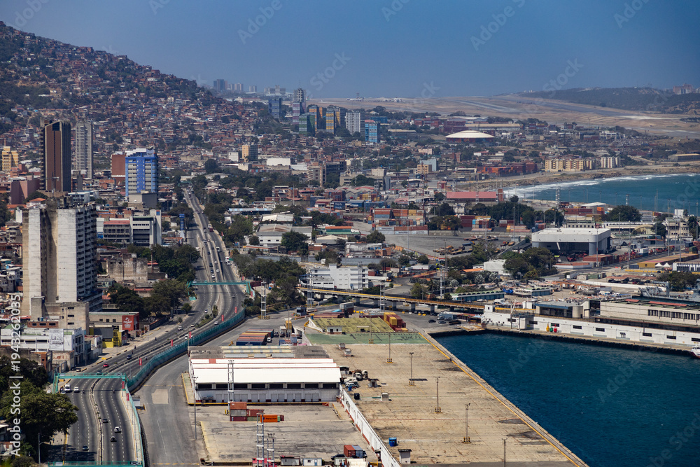 Fototapeta premium Port of La Guaira on the Caribbean Coast, Venezuela