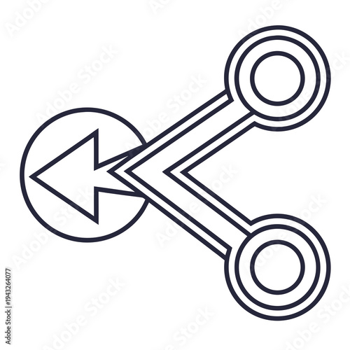 Share icon with outgoing arrow indicating data transfer or sending information to another recipient or destination