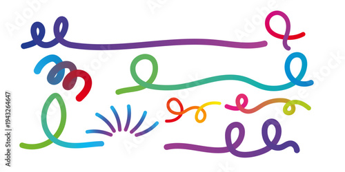 Squiggle Curve Wave Line,colourful background design,squiggly lines set,wave set,Abstract Swirl Wavy Horizontal Line Isolated,pongy pong lines 