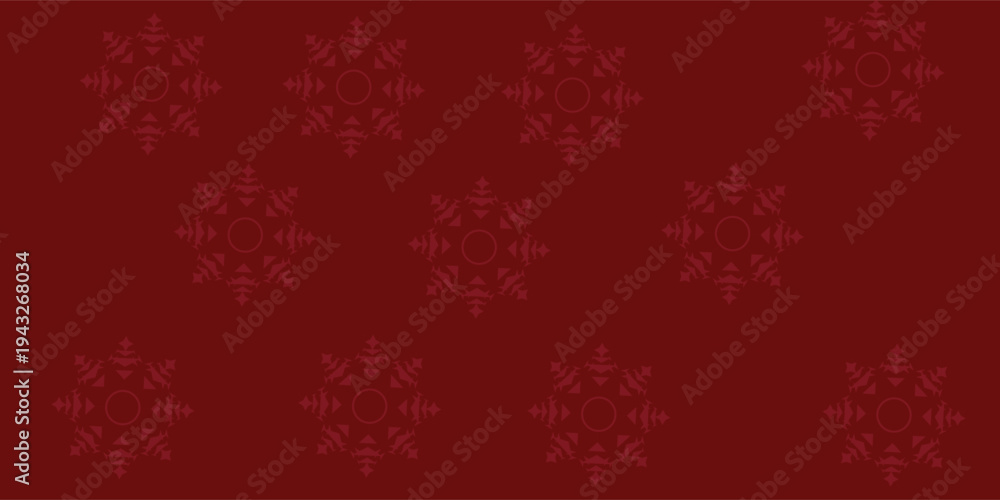 Fototapeta premium Christmas red background with white snowflake design