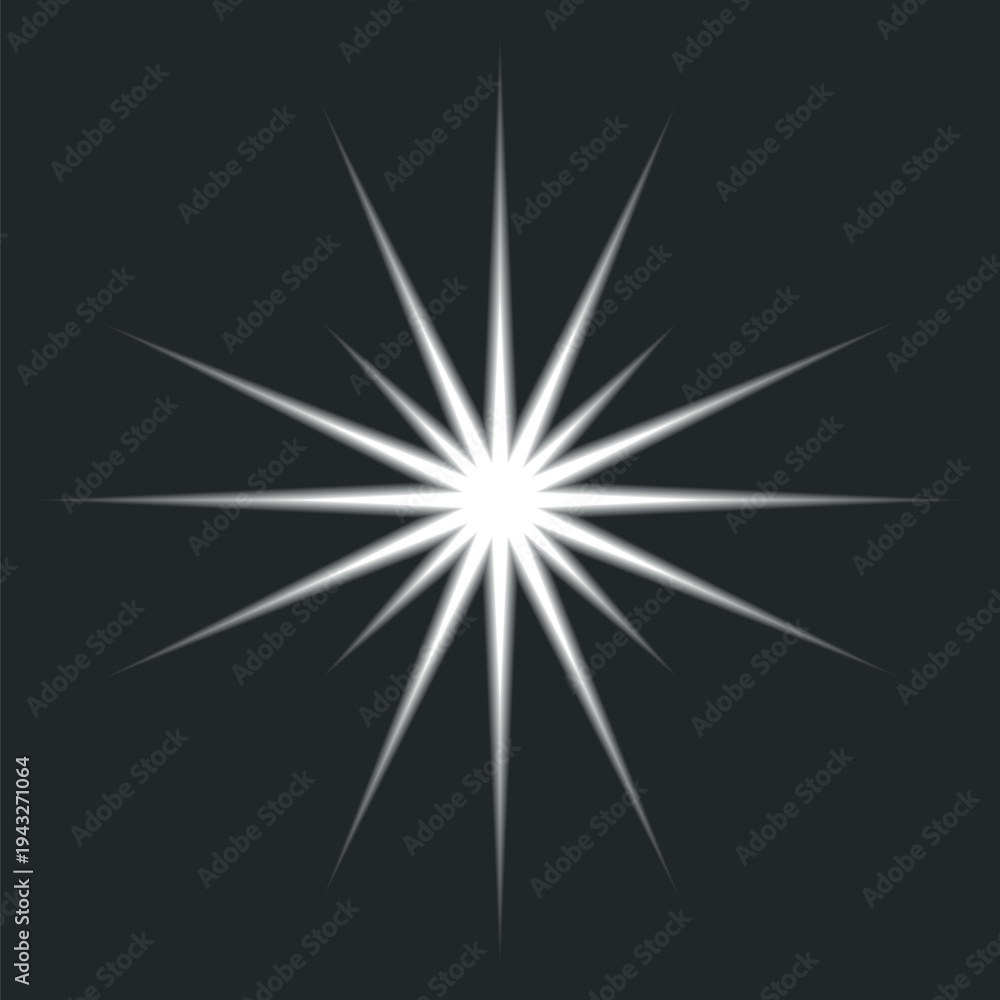 Obraz premium Radiant abstract starburst design vector