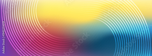 Vibrant Retro Psychedelic Swirl Abstract Vector Background with Colorful Wavy Rainbow Lines, Spiral Sunburst Design, and Bold Creative Letters.