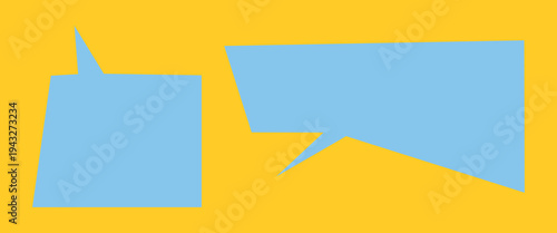 Colorful speech bubble design element vector set