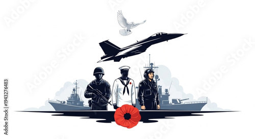 Remembrance Day Military Personnel Honoring.