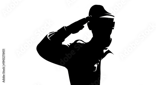 Silhouette of a Baseball Player.