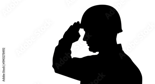 Silhouette of a man thinking deeply.