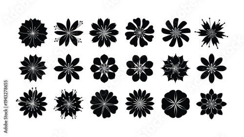 Blossom Silhouettes: An array of meticulously crafted flower silhouettes. Each unique bloom presents an opportunity for elegant adornment.