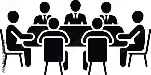 A group of people sitting around a table