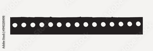 Abstract torn paper silhouette vector