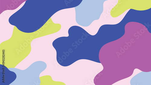 Vibrant abstract camouflage pattern vector, desktop wallpaper