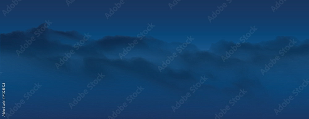 Obraz premium Misty mountains under moonlight vector