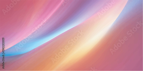 An abstract colorful background vector featuring a soft rainbow gradient with bright motion lines, pink and blue wave patterns, and a blurry light texture for a modern artistic wallpaper design