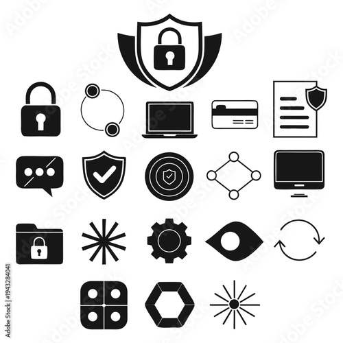 Cyber Security Concept Clean Vector Illustration