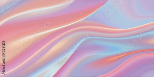 An abstract colorful background vector illustration featuring smooth blue waves and flowing light lines creates a digital motion pattern with a vibrant energy swirl design