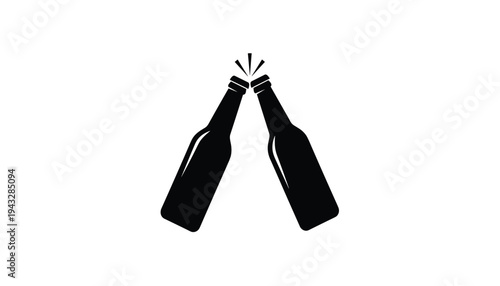 Group of diverse friends clinking wine glasses in celebration party toast illustration